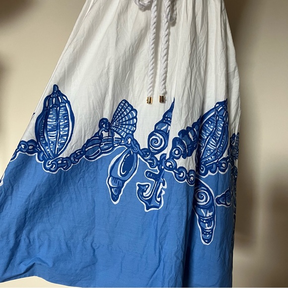 Lilly Pulitzer Blue & White Seashell Preppy Summer Dress size XS - Picture 6 of 7